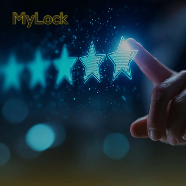 Customer rating a verified technician service on the MyLock.my feedback page
