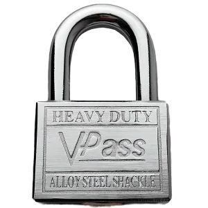 Vpass heavy duty alloy-steel-shackle padlock for custom keying orders