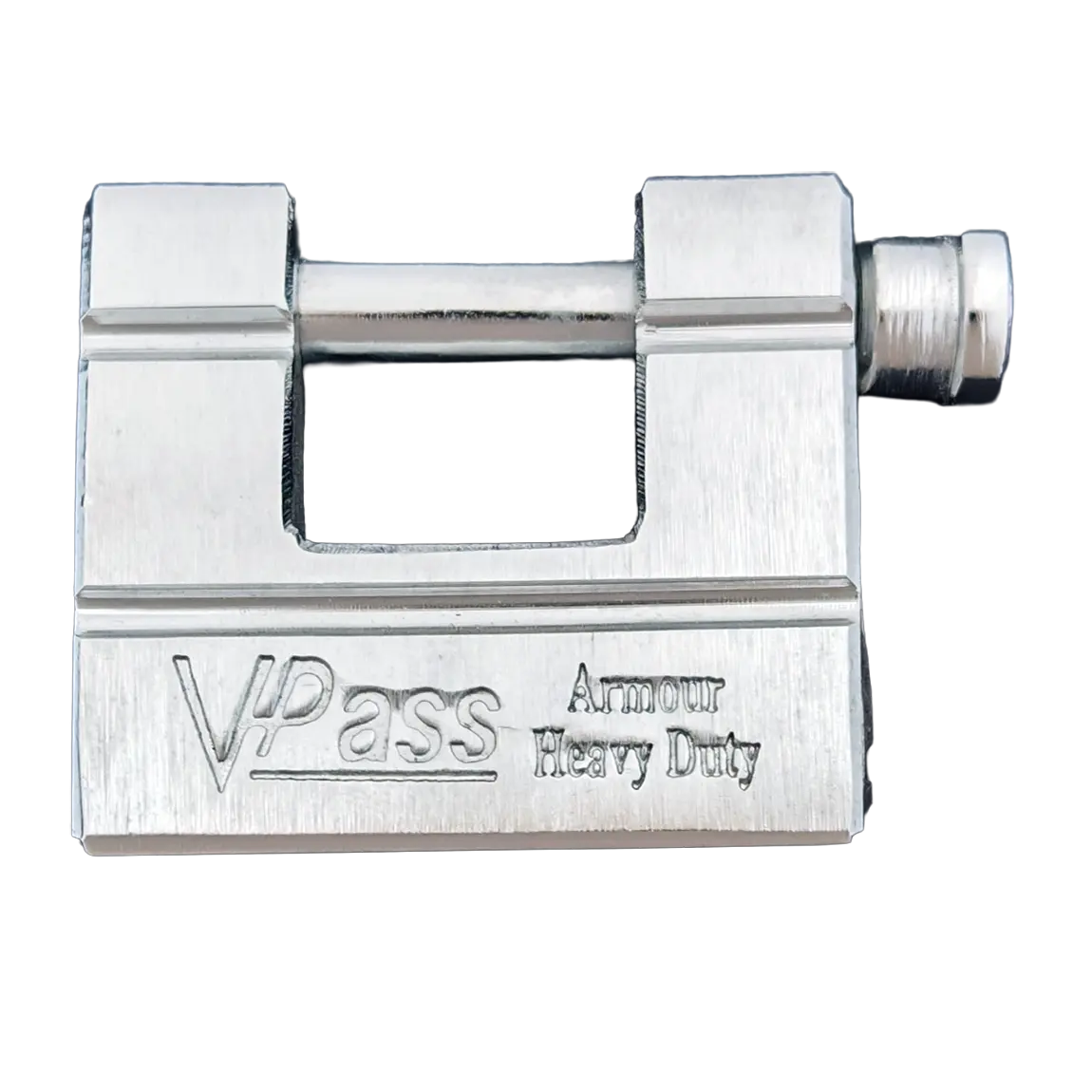 Vpass VAT 50 HD Armour heavy-duty monoblock shutter padlock, chrome steel anti-cut body, Made in Malaysia