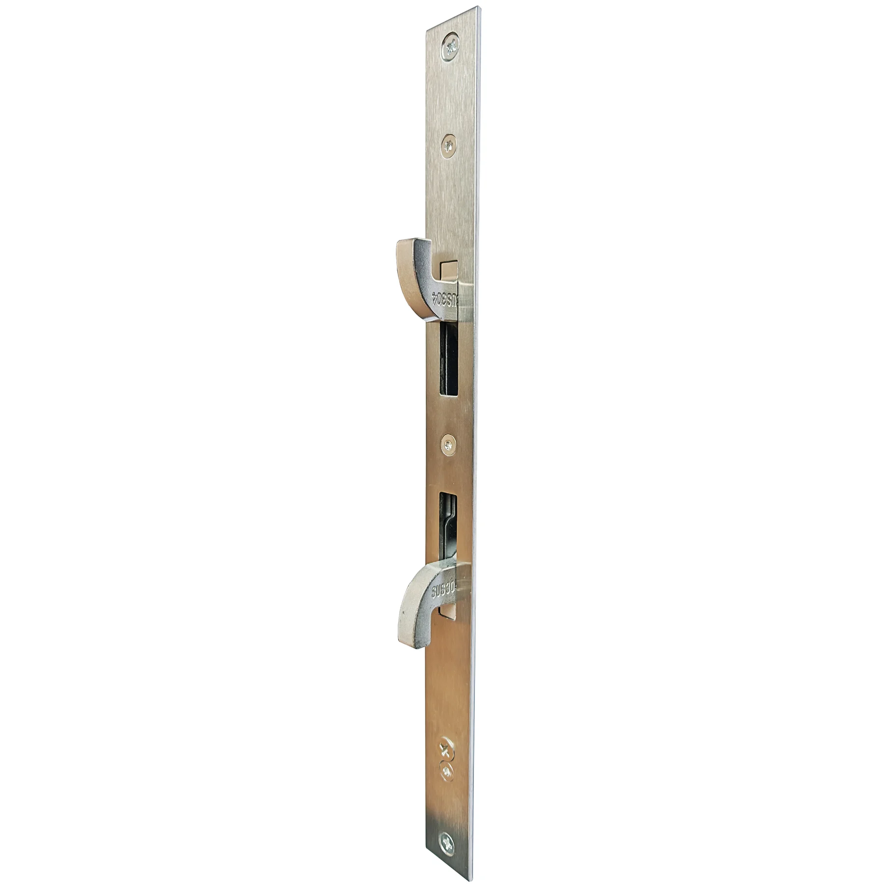 Narrow-stile mortise lock body with twin hook bolts supplied with the Smartverse SVDLAI001BK