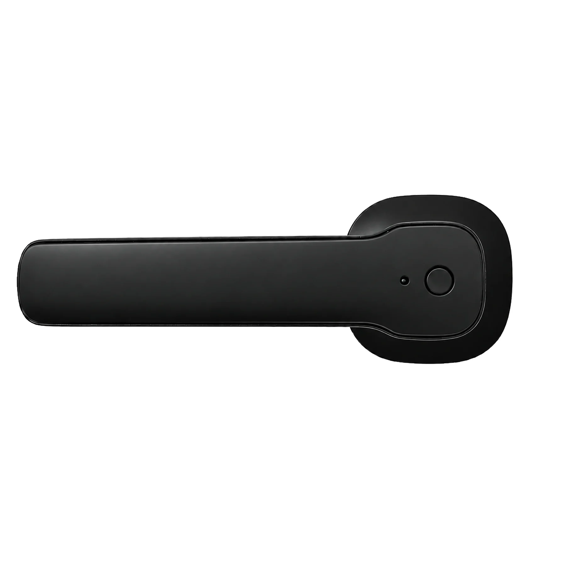 Smartverse SVDLLE001BK lever handle lock interior side in matte black with privacy button